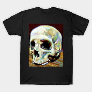 Spooky Gothic Skull by Robert Phelps T-Shirt